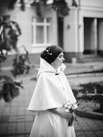 Свадебное платье и накидка в историческом стиле - ателье Grace Couture