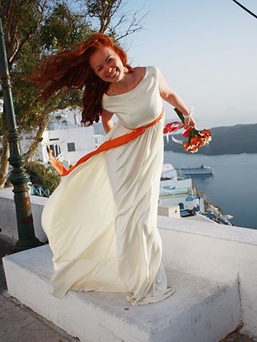 Шелковое свадебное платье в пол - ателье Grace Couture