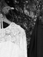 Кружевное короткое свадебное платье - ателье Grace Couture