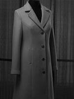 Демисезонное классическое бежевое пальто - ателье Grace Couture