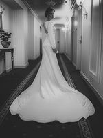 Шелковое свадебное платье для венчания - ателье Grace Couture